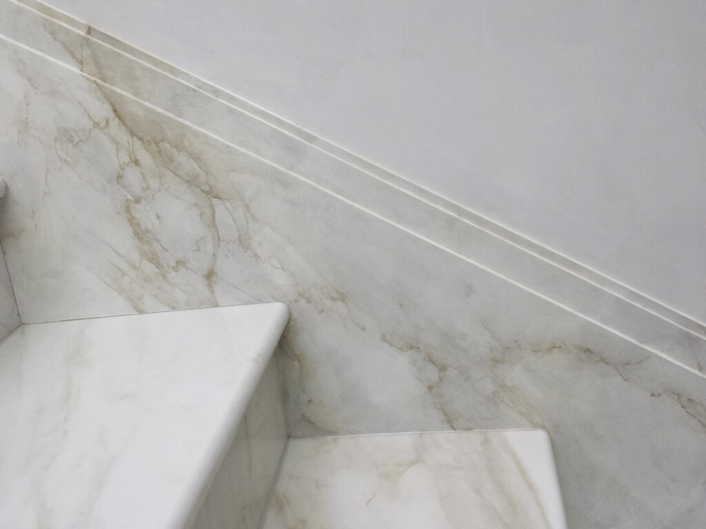 Faux finishes hand painted crema delicato marble white marmarino wide shot close up 4 (DESKTOP 8H6VCO9's conflicted copy 2020 01 17)